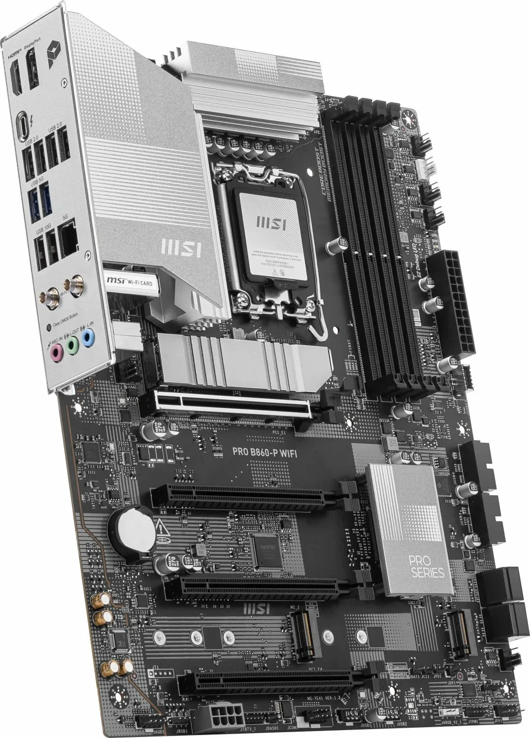 Pllakë amë MSI PRO B860-P WIFI, ATX, DDR5 256GB, Wi‑Fi 7, Bluetooth