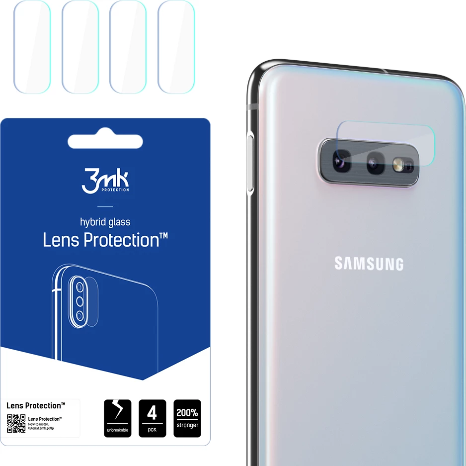 Mbrojtës lente 3mk Protection Lens Protection për Samsung Galaxy S10e, Transparent, 4 copë