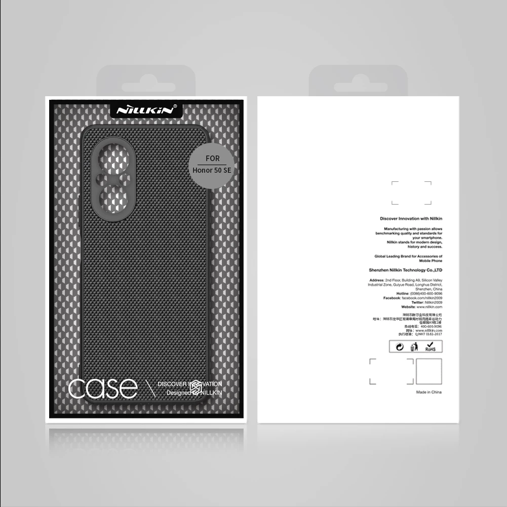 Mbështjellës Nillkin Textured Case për Honor 50 SE, najlon, i zi