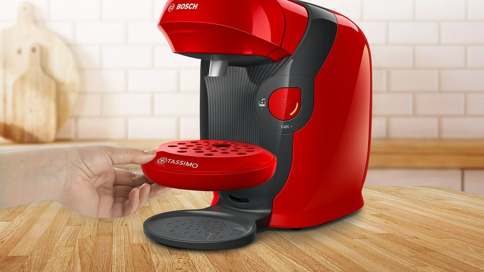 Aparat kafeje Bosch Tassimo Style TAS1103, kapsulë, i kuq