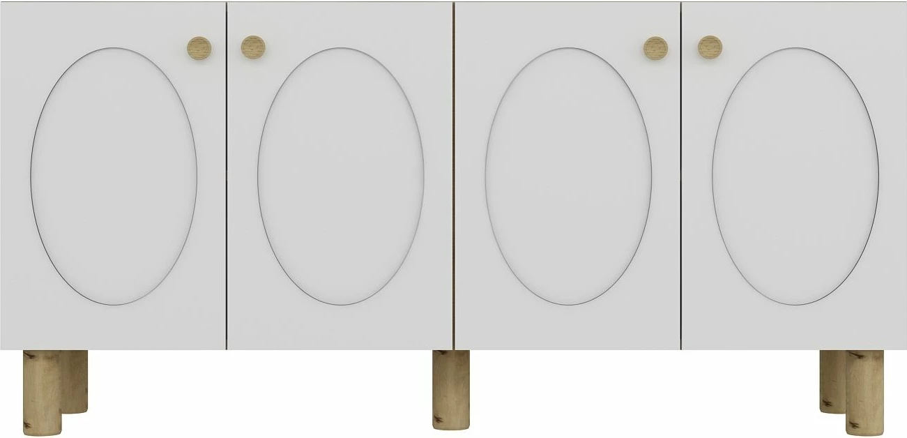 Konsol Skye Decor, ngjyrë lis safir, e bardhë