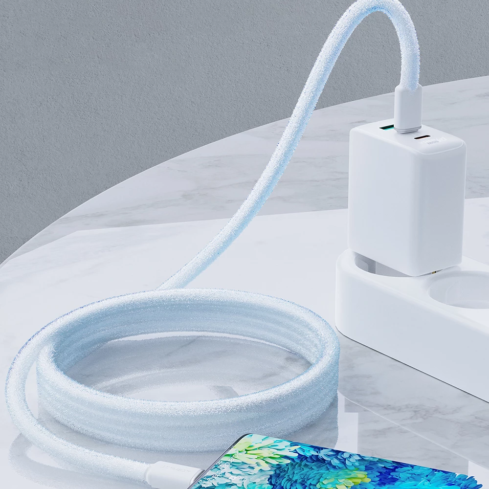 Kabllo Acefast C2-03-C-C USB-C në USB-C, 1.2m, 60W, e bardhë