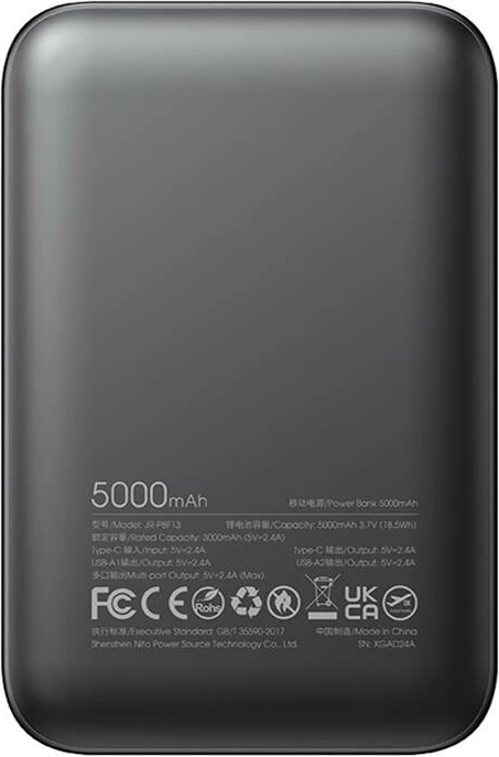 Powerbank Joyroom JR-PBF13, 5000mAh, e zezë