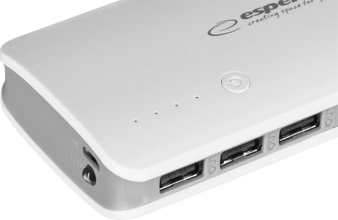 Esperanza EMP106WE Radium power bank Grey,White 8000 mAh