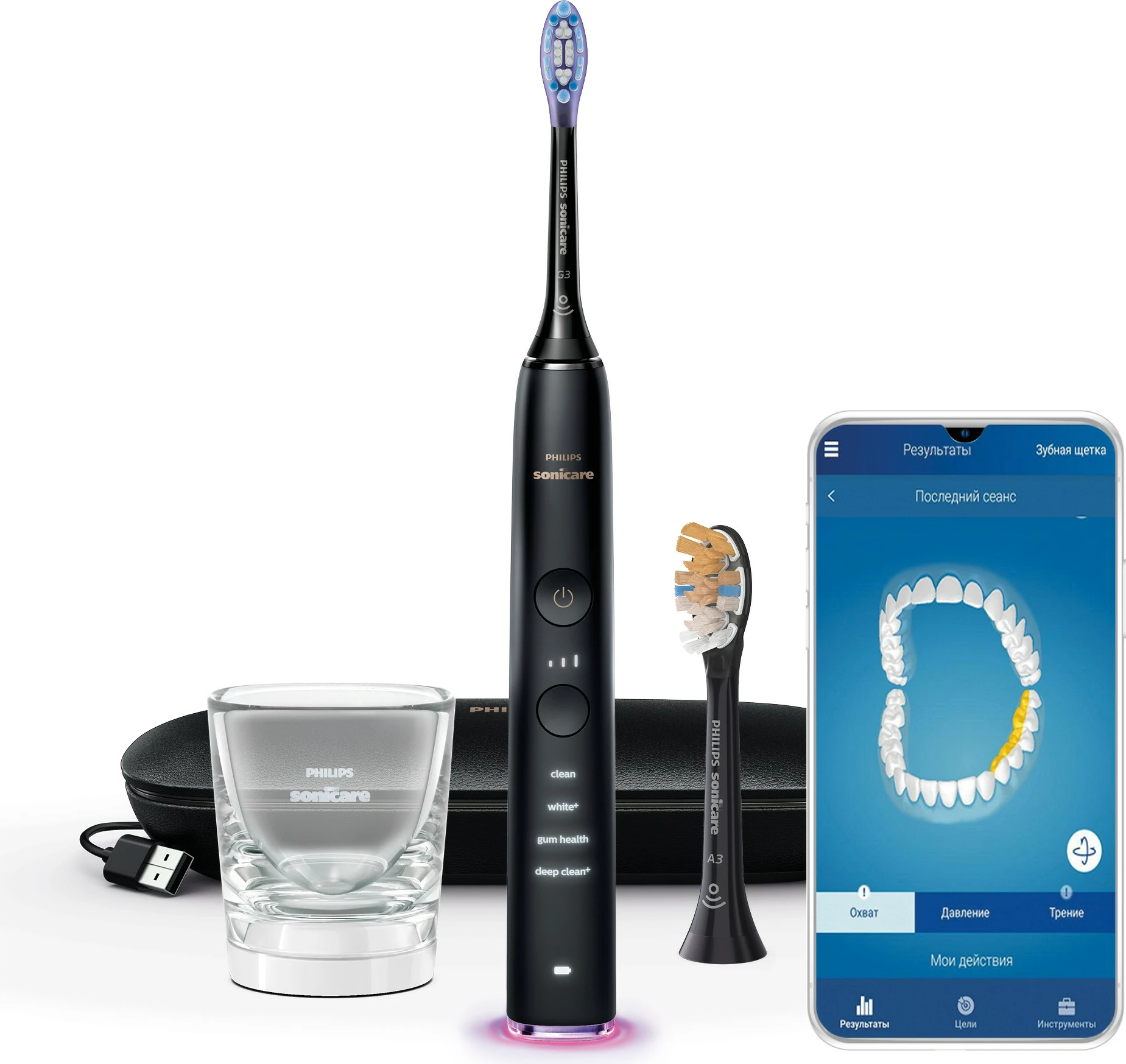 Furçë dhëmbësh elektrike Philips DiamondClean Smart HX9917/89, e zezë