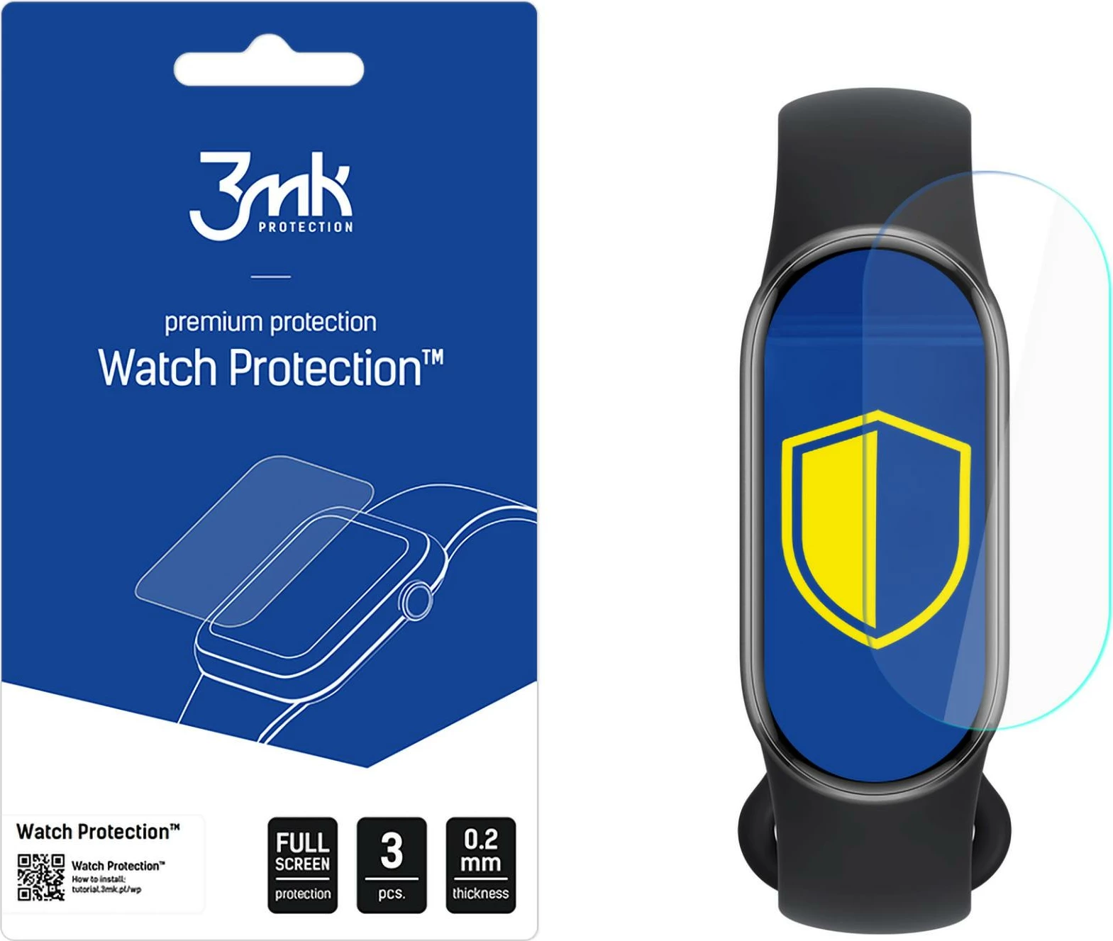 Film mbrojtës për ekran Xiaomi Smart Band 9, 3mk Protection, 3 copë