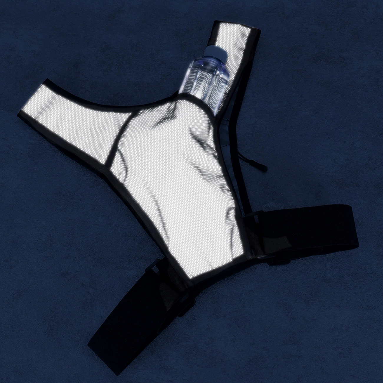 Jelek reflektues sportiv Wozinsky WKDB1, poliestër, 150g, i zi