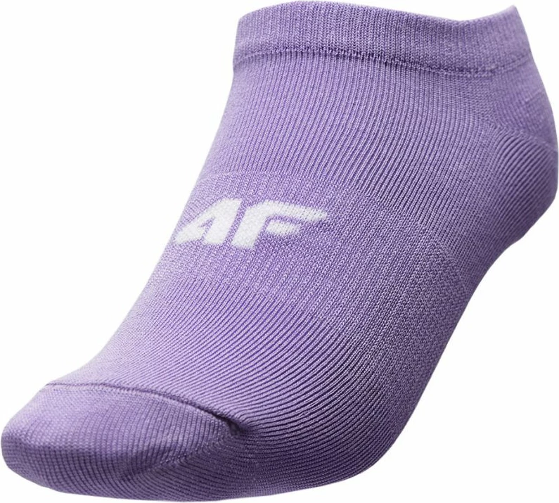 Çorape për vajza 4F, të bardha me ngjyra, për stërvitje dhe përdorim të përditshëm