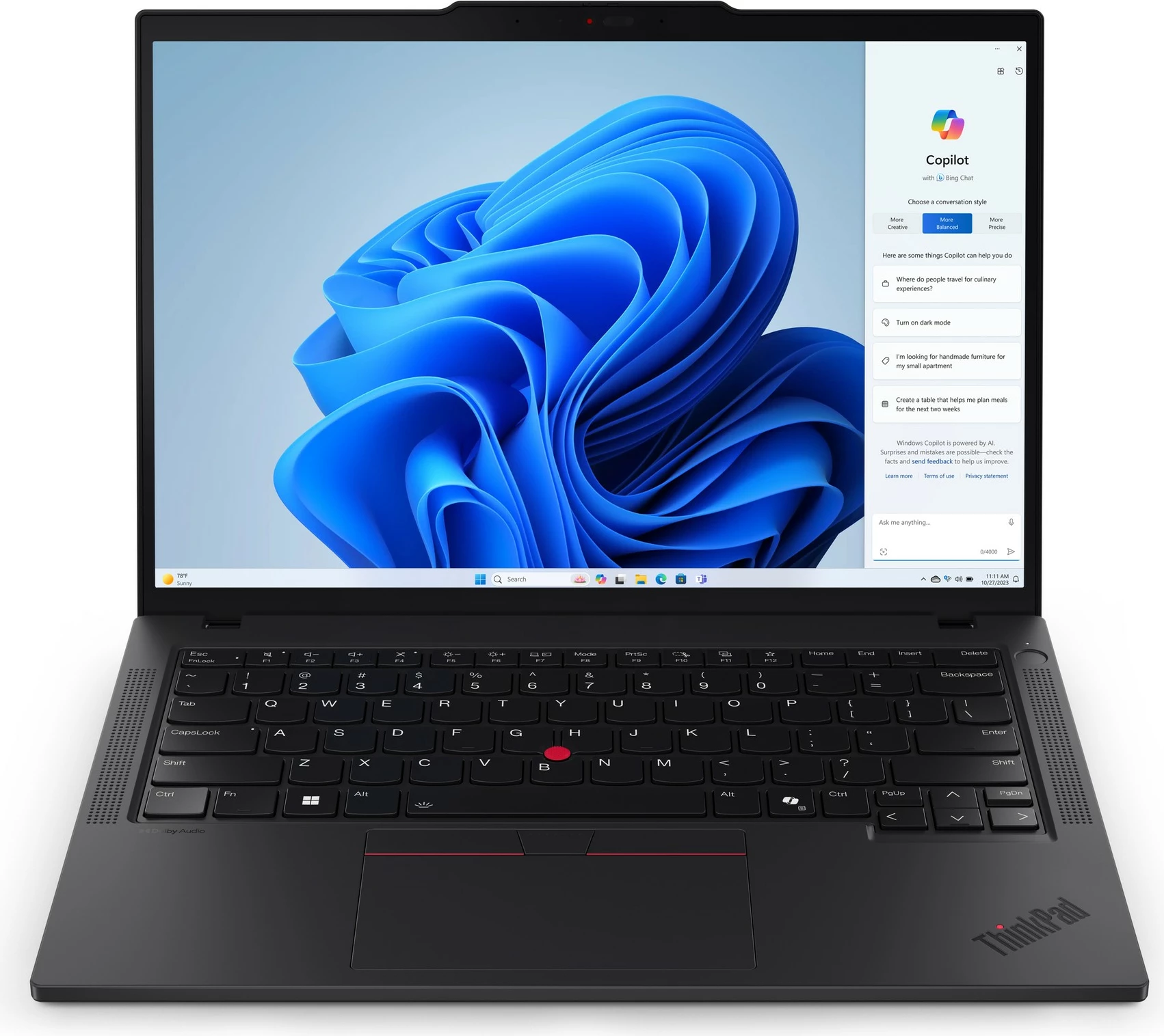 Laptop Lenovo ThinkPad T14 Gen 5, AMD Ryzen 7 PRO, 32 GB RAM, 1 TB, E zezë