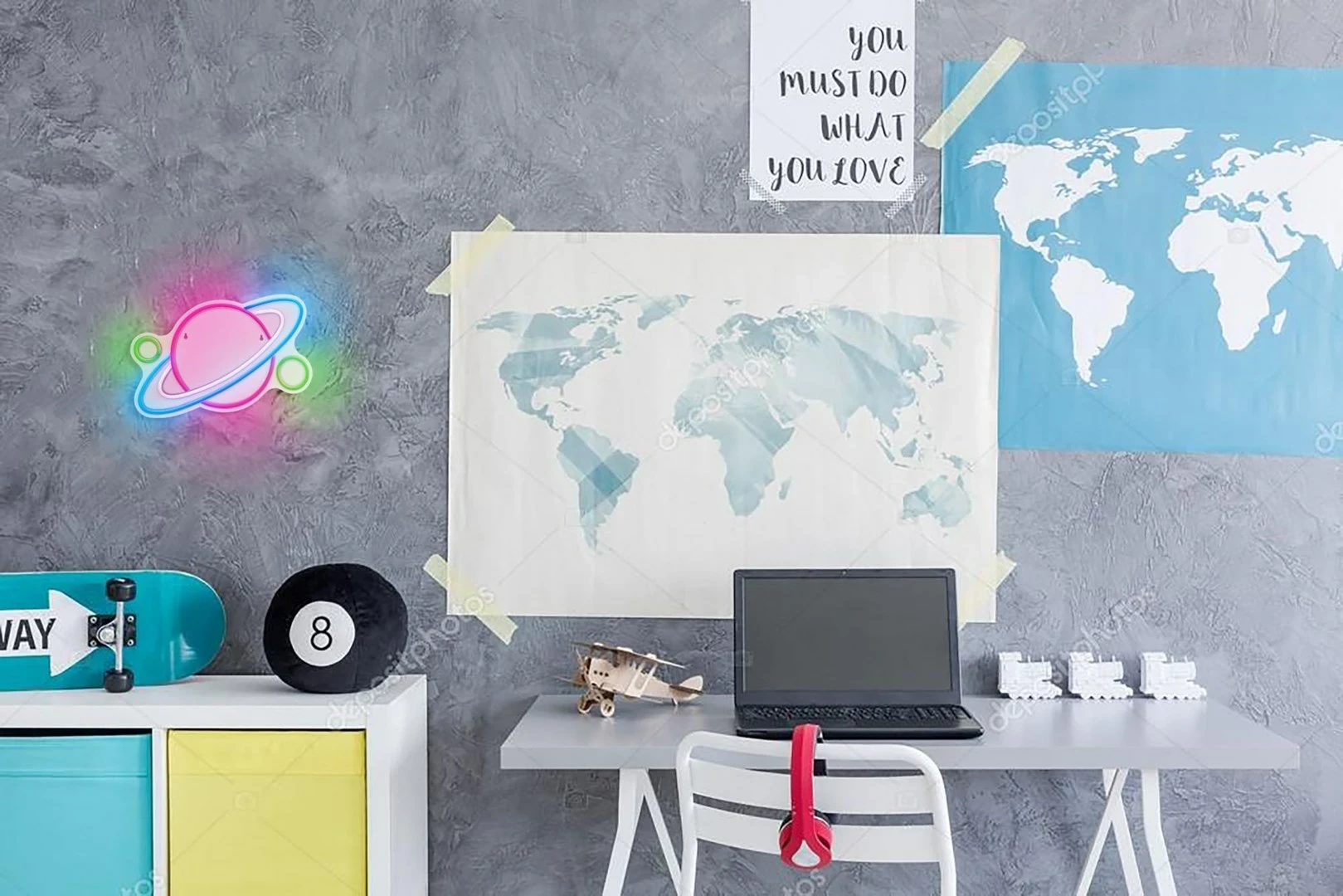 Dritë LED ACTIS ACS-NEON PLANET, Multingjyrëshe