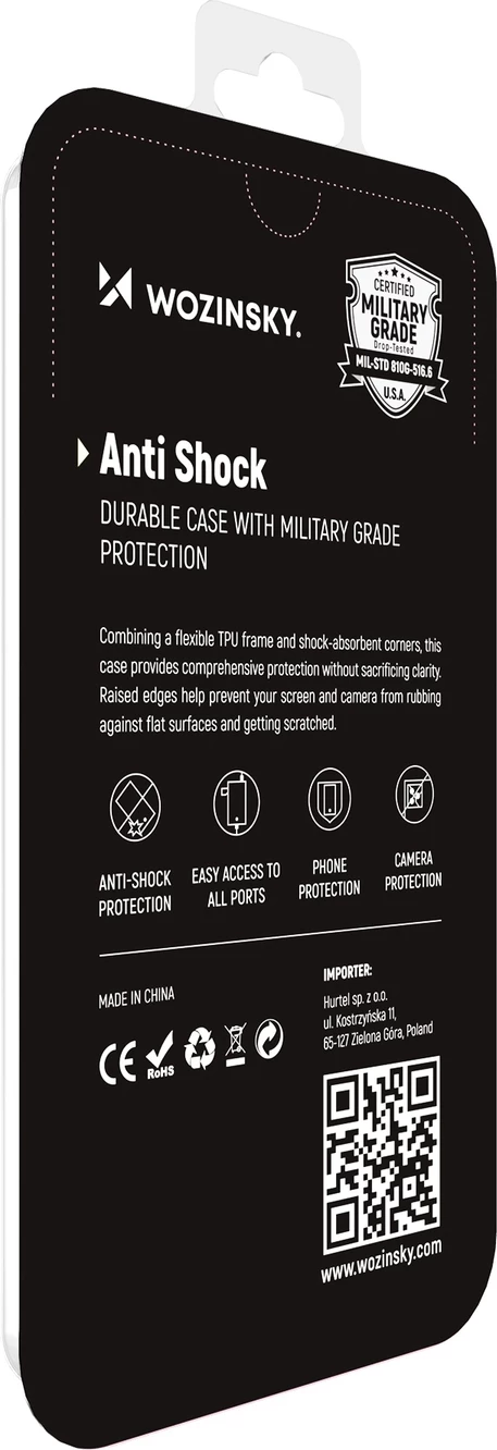 Mbështjellës Wozinsky Anti Shock për Xiaomi Redmi 10, transparent