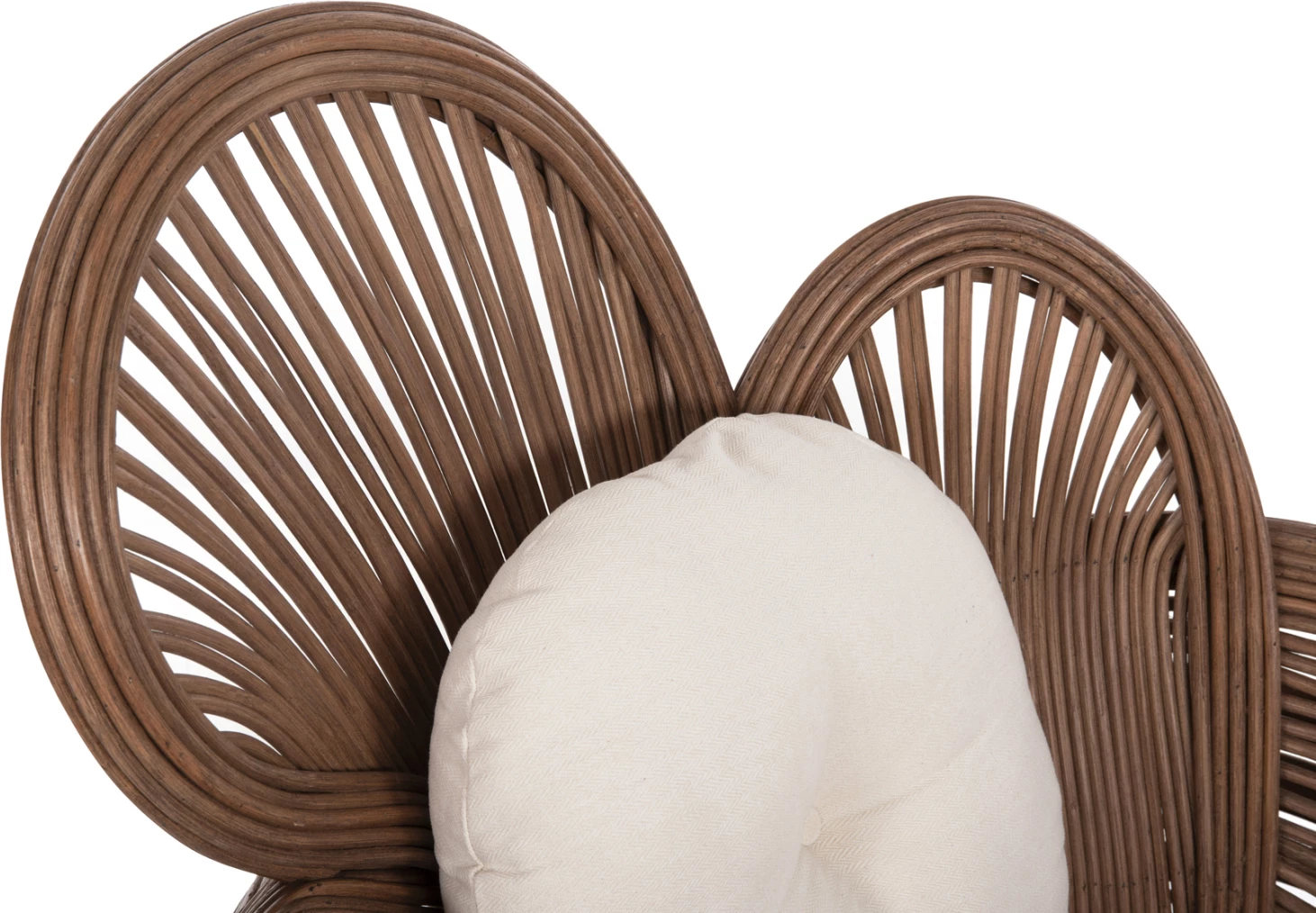 Karrige CIRCE FH9883, ratan kafe, jastëk ecru, 100x74x112.5H cm