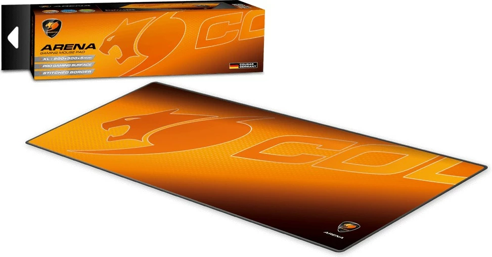 Mauspad Cougar Arena 800x300 portokalli