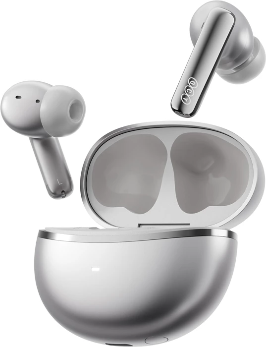 Kufje TWS QCY MeloBuds N70 HT18, ANC, LDAC, Bluetooth 6.0, deri 50h, karikim pa tel, USB-C, titanium-gold