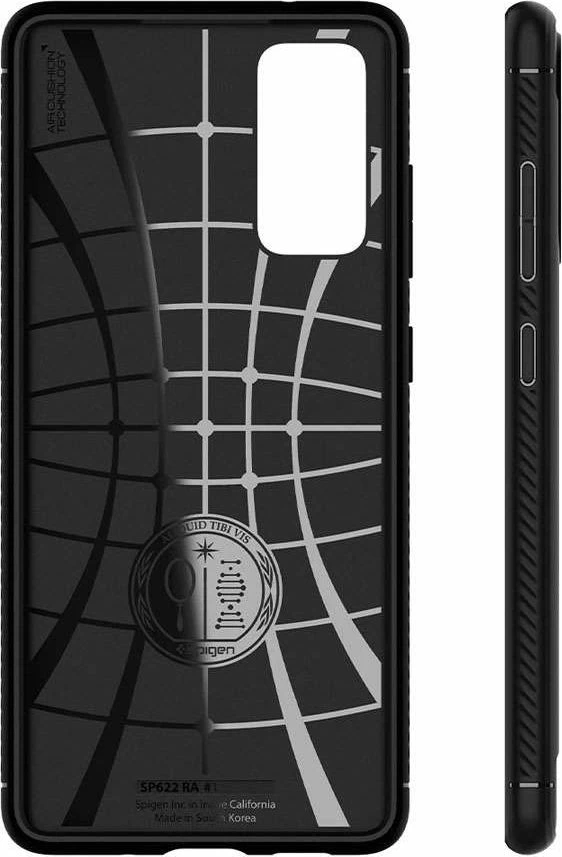 Mbështjellës Spigen Rugged Armor për Samsung Galaxy S20 FE, TPU, MIL-STD 810G, i zi mat