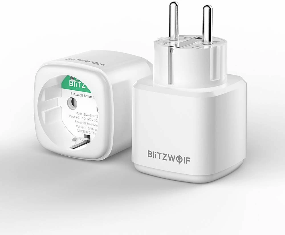 Prizë inteligjente BlitzWolf BW-SHP15, ZigBee 3.0, 3680W, EU, e bardhë