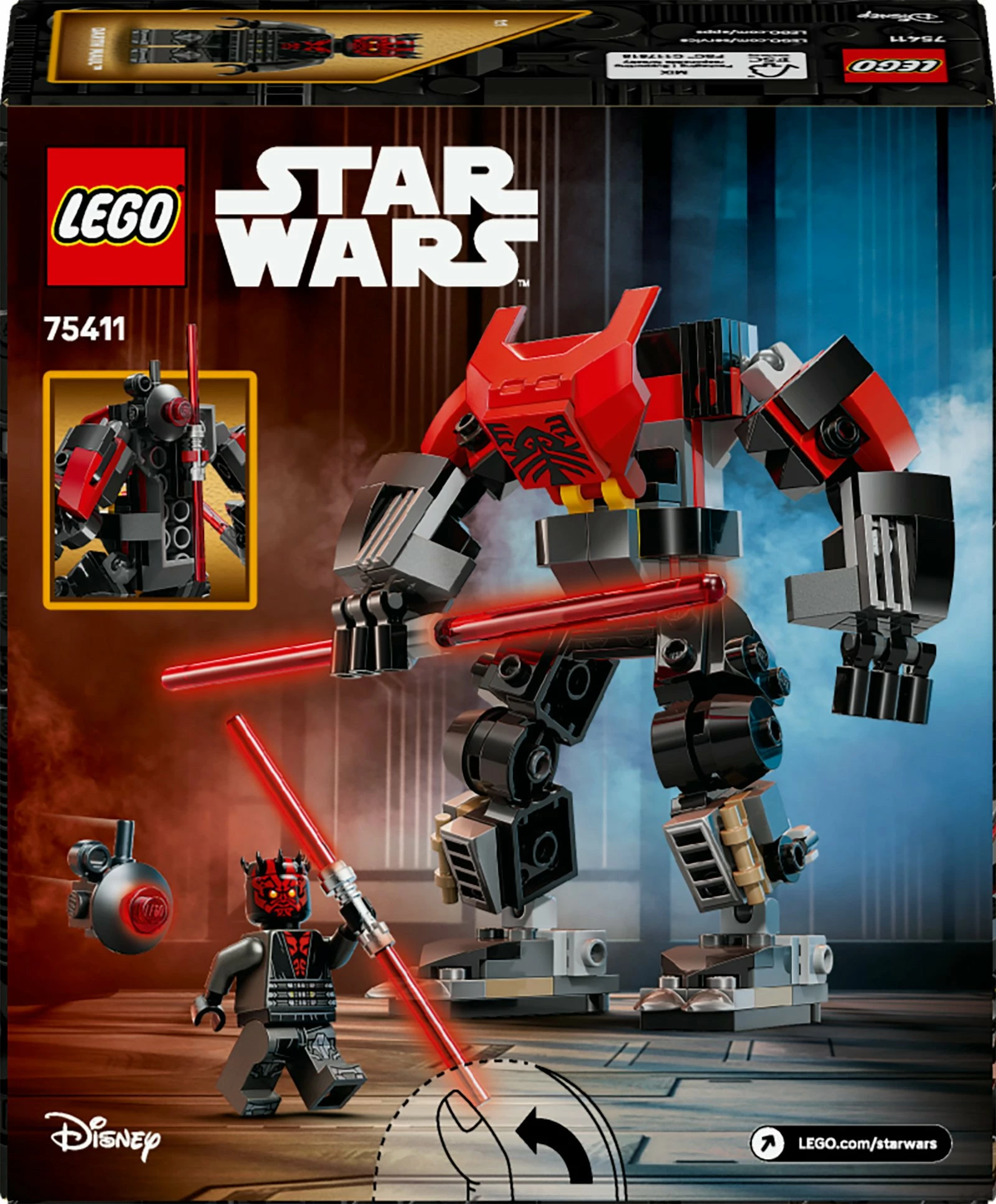 Set LEGO Star Wars Mech Dartha Maula 75411, 143 copë