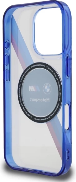 Mbështjellës BMW Motorsport IML Circle MagSafe për iPhone 16 Pro Max 6.9", transparent