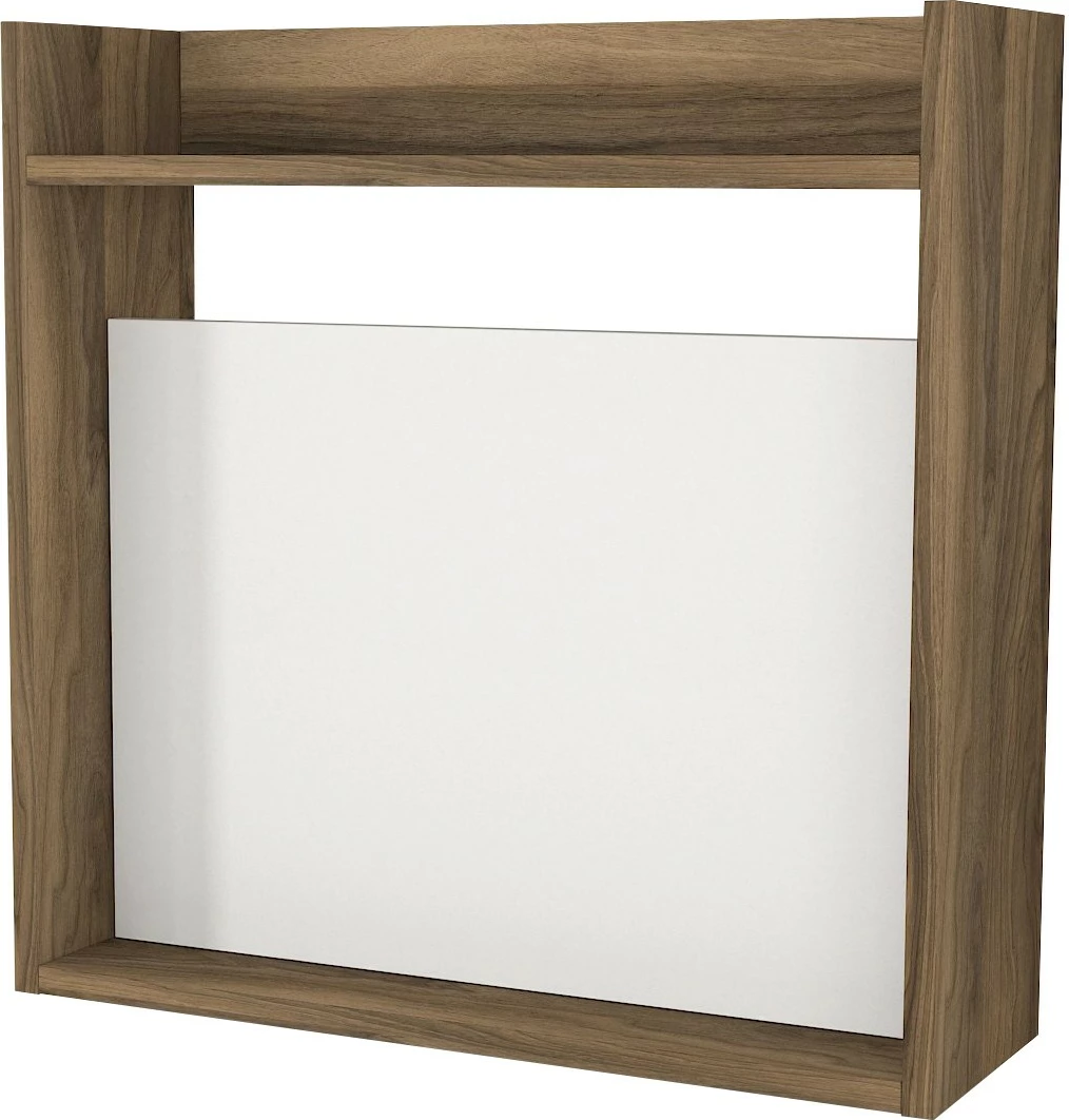 Tavolinë studimi Hanah Home, laptop, e bardhë, arre