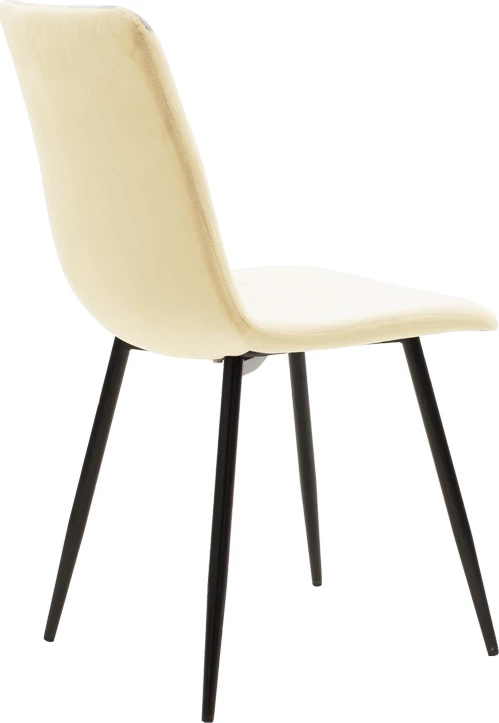 Set tavoline me karrige, Julita-Noor, MDF e bardhë, karrige me material bezhë, 3 copë, Φ60x73cm