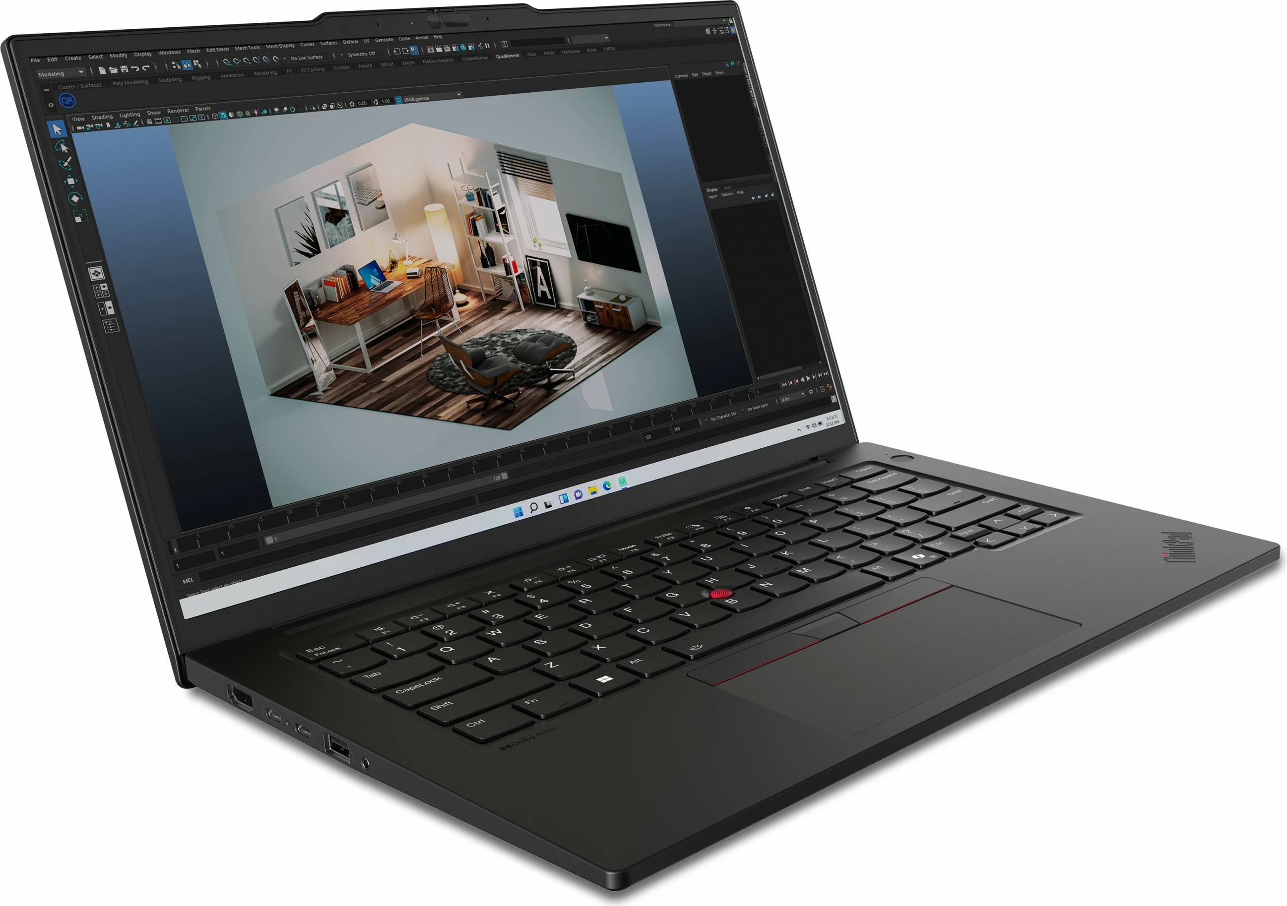 Laptop Lenovo ThinkPad P14s Gen 5, Intel Core Ultra 7, 32 GB RAM, 1 TB SSD, E zezë