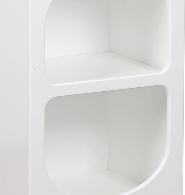 Raft nate Emersi MDF ngjyrë bardhë 40x32x70cm