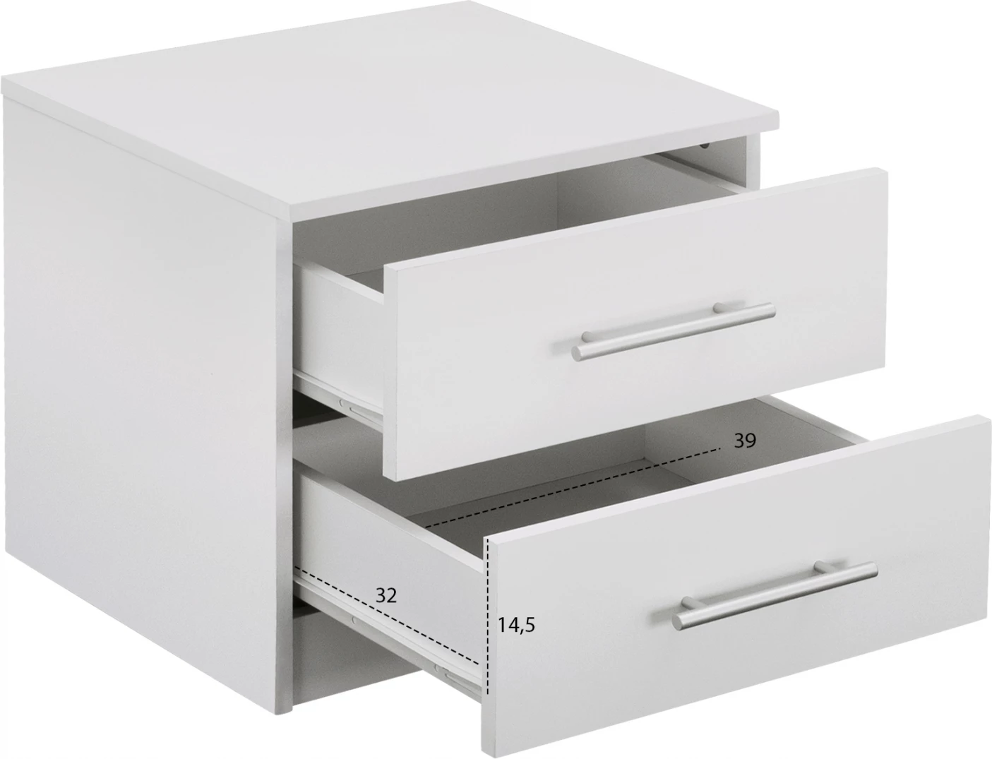 Komodinë nate FH2220.05 e bardhë 48x40,5x41,5 cm