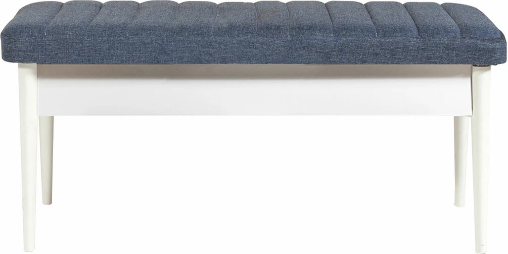 Set tavoline me karrige për ngrënie, e zgjatshme, 4 pjesë, Skye Decor, Vina 1048, ngjyrë bardhë dhe kaltër e errët