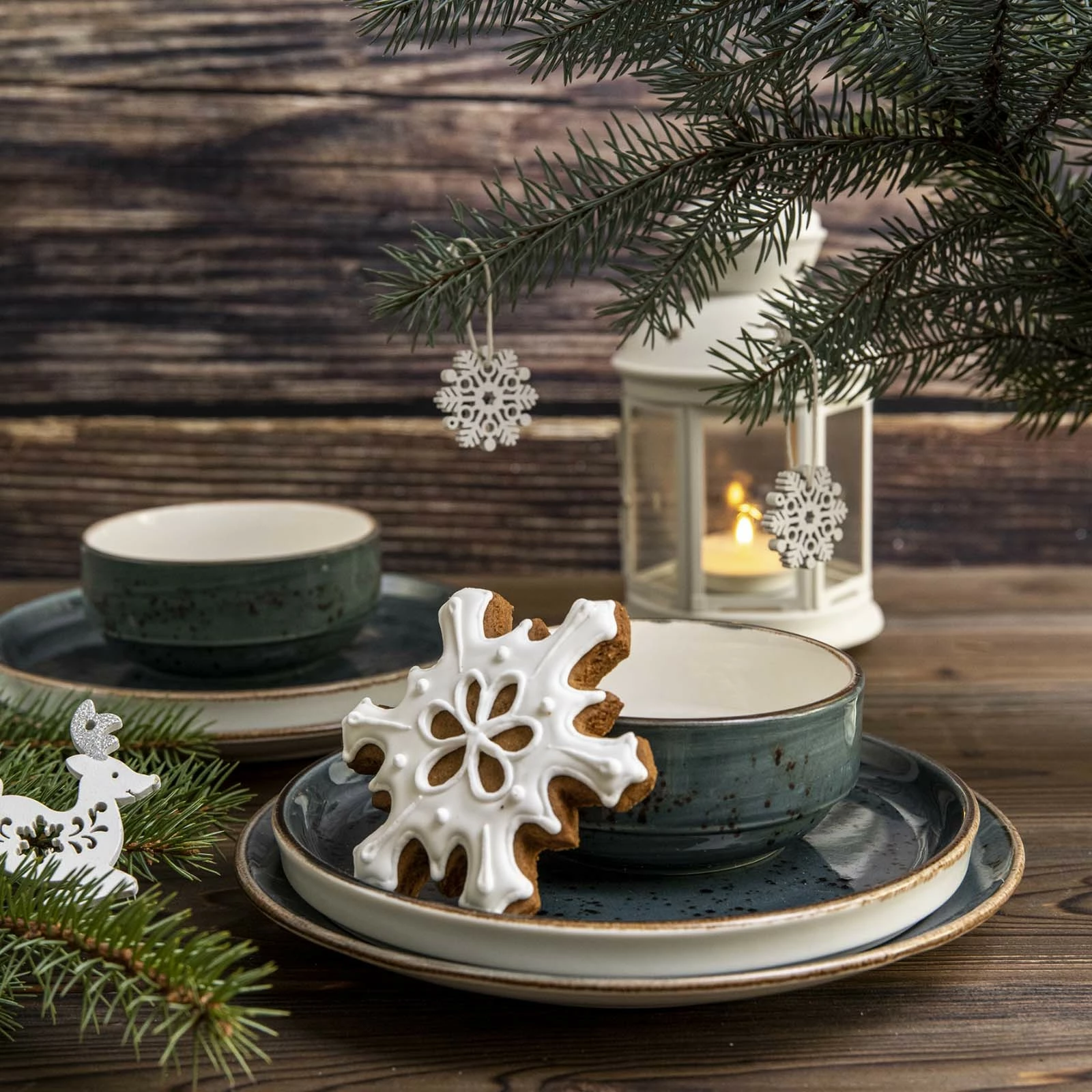 Pjatë e sheshtë Fine Dine Arando Ø240 mm, porcelan, gri, set 6 copë