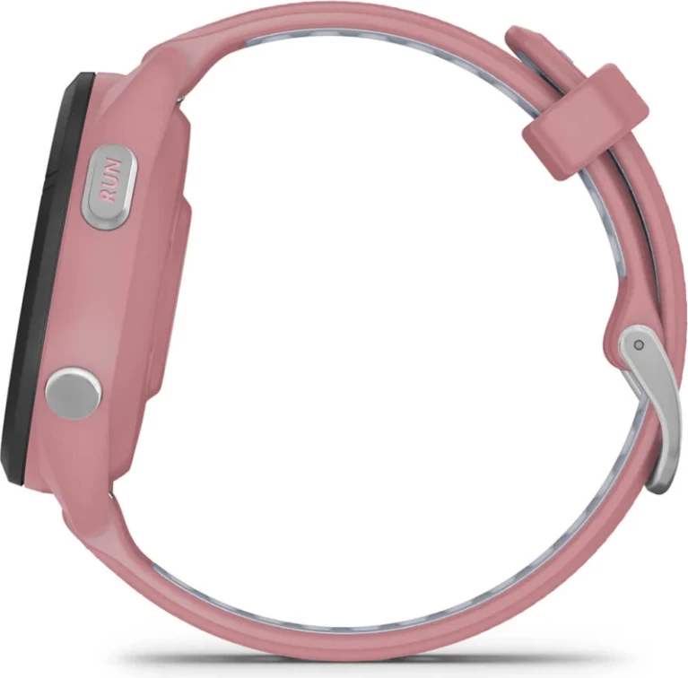Smartwatch Garmin Forerunner® 265S Black Bezel, Light Pink Case, Light Pink/Dusty Grey Silicone Strap, 42 mm