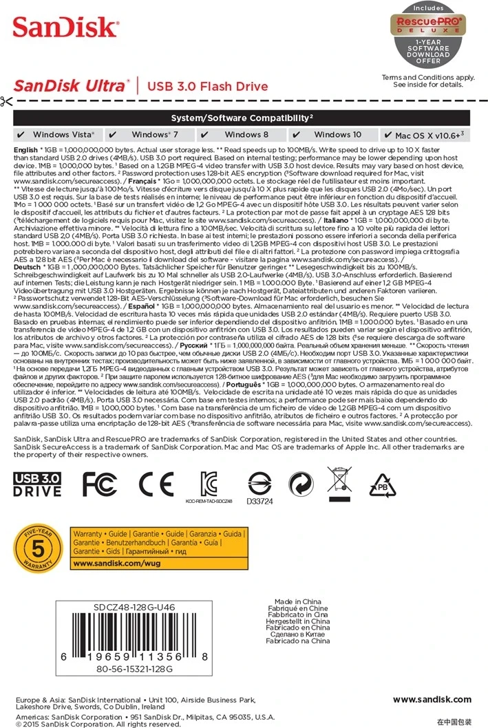 USB Ultra SanDisk, type-C 3.0, 128GB, i zi