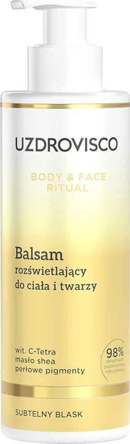 Balm për trup dhe fytyrë për femra UZDROVISCO Body & Face Ritual Illuminating, 200ml