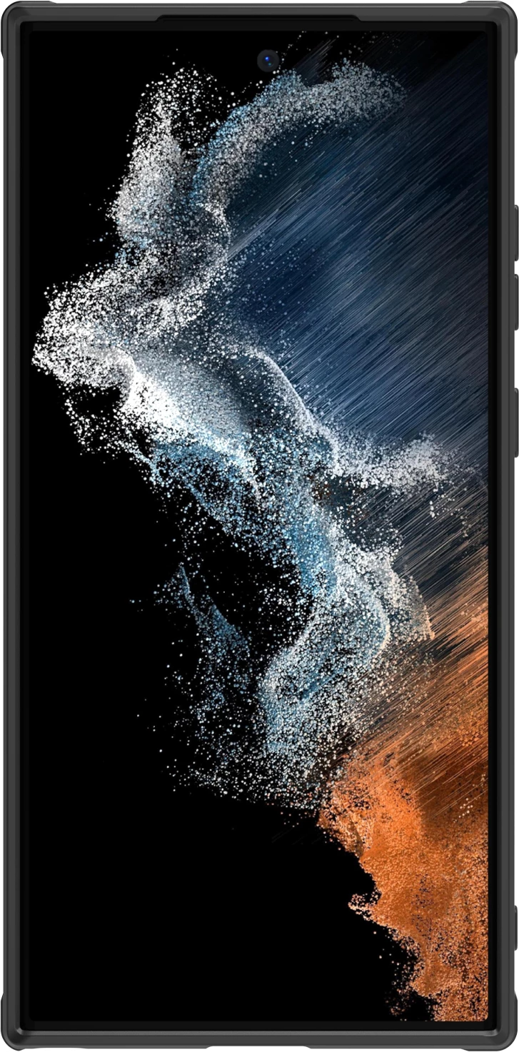 Mbështjellës Nillkin Synthetic Fiber S Case për Samsung Galaxy S23 Ultra, me kapak kamere, i zi