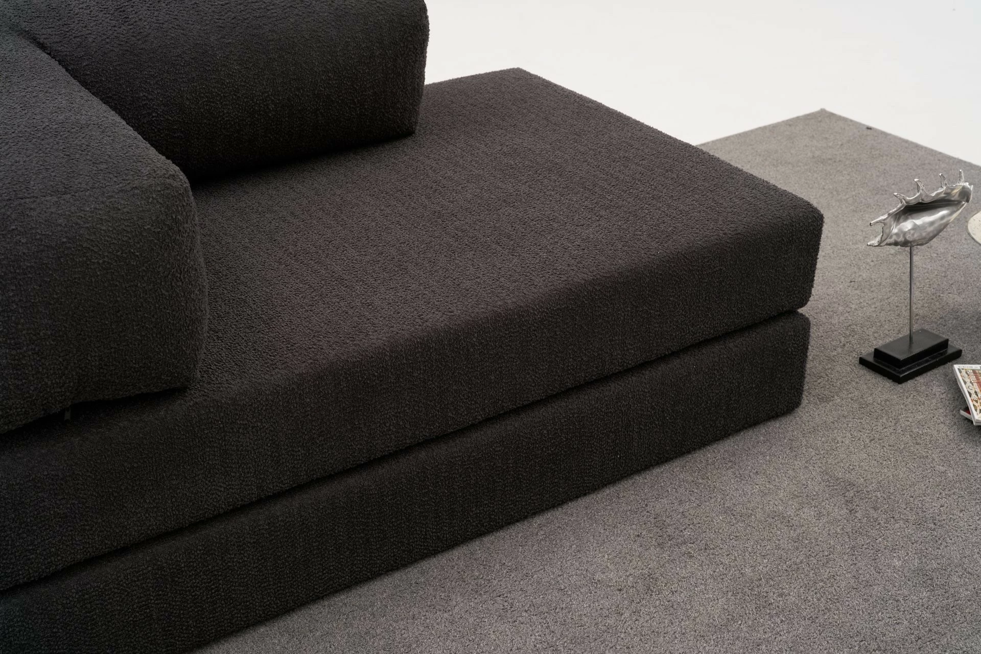 Divan dy ulës Comfort, ngjyrë antracit, Atelier del Sofa