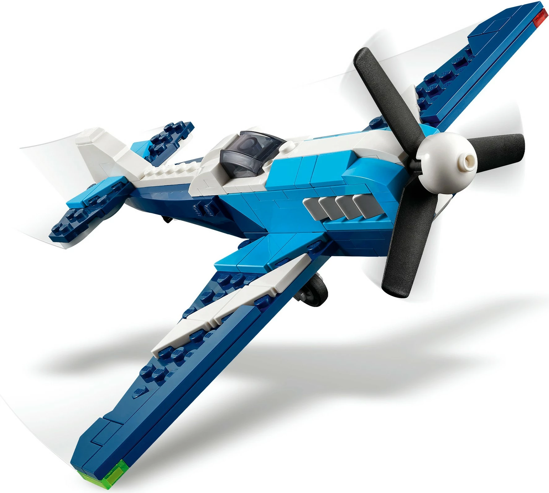 Set ndërtimi LEGO Creator 3-in-1 31160, 178 pjesë, aeroplan garash, blu