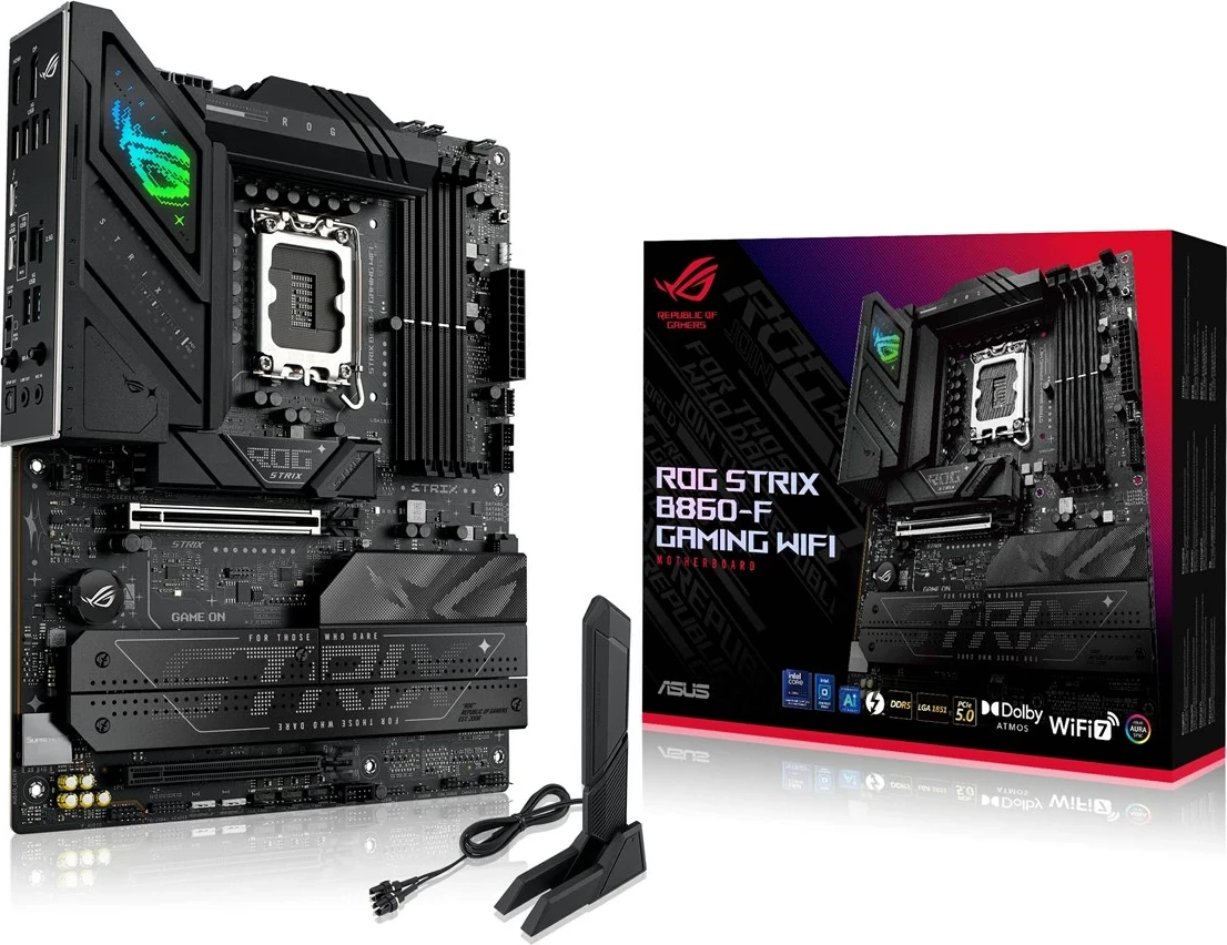 Pllakë amë ASUS ROG STRIX B860-F GAMING WIFI, Socket LGA 1851, ATX, Multicolour