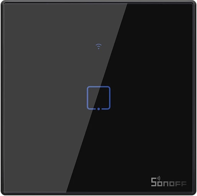 Switch i mençur Sonoff T3EU1C-TX, 1 kanal, WiFi + RF 433MHz, i zi
