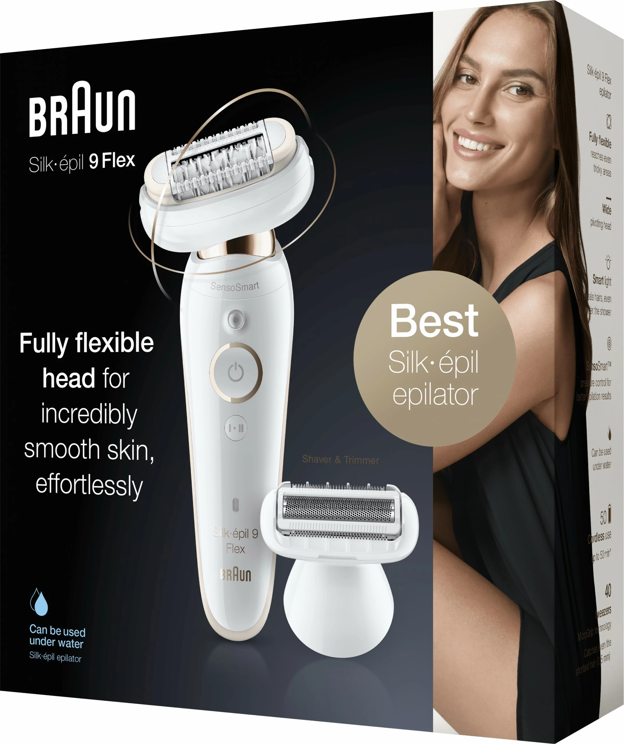 Epilator Braun Silk, i bardhë