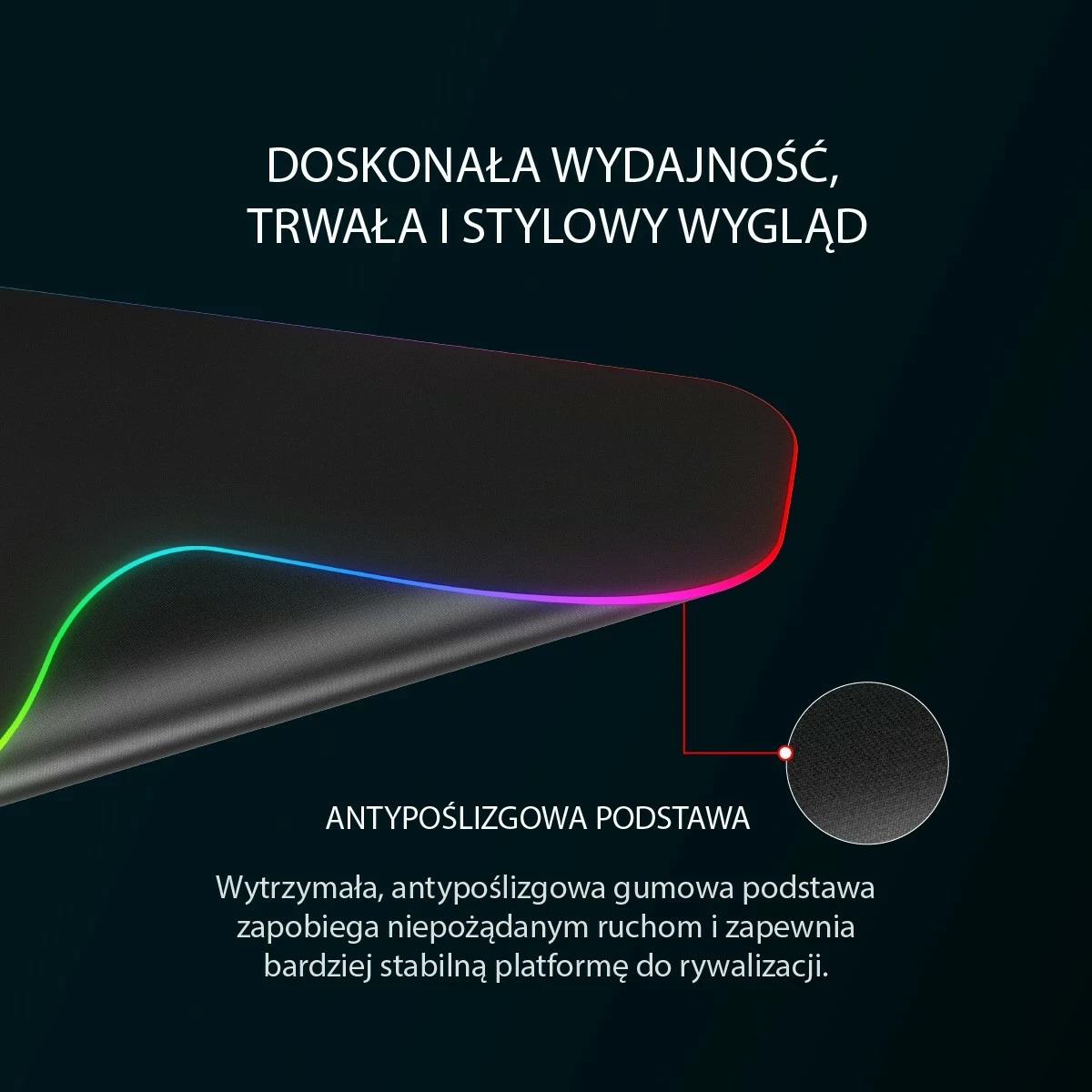 Mauspad Rampage MP-21 25x33cm RGB e zezë