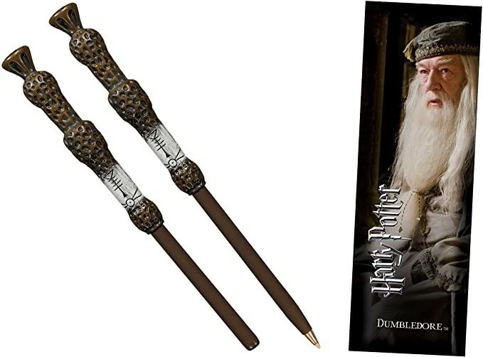 Stilolaps NOBLE COLLECTION Harry Potter Dumbledore Wand Pen, bojë blu, 18.5 cm, me shenjues faqeje