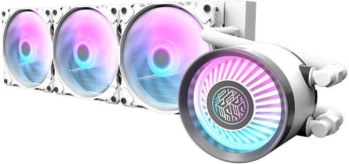 Kasë ftohëse me ujë Darkflash DN 360, ARGB, për CPU, e bardhë