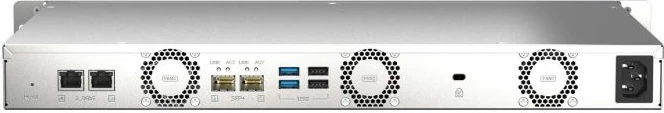 Server NAS rack QNAP TS-435XeU-4G, 4-bay (4x SATA), 4GB DDR4, 2x10GbE SFP+ + 2x2.5GbE, 2x M.2 NVMe, 1U, zi/hiri