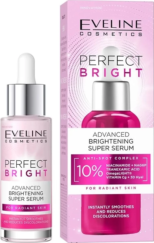 Serum për fytyrë Eveline Cosmetics Perfect Bright Advanced Super Brightening për femra 30ml