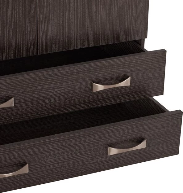 Dollap 3Dyer 150x55x180cm me 2 sirtarë FH384.01 Zebrano