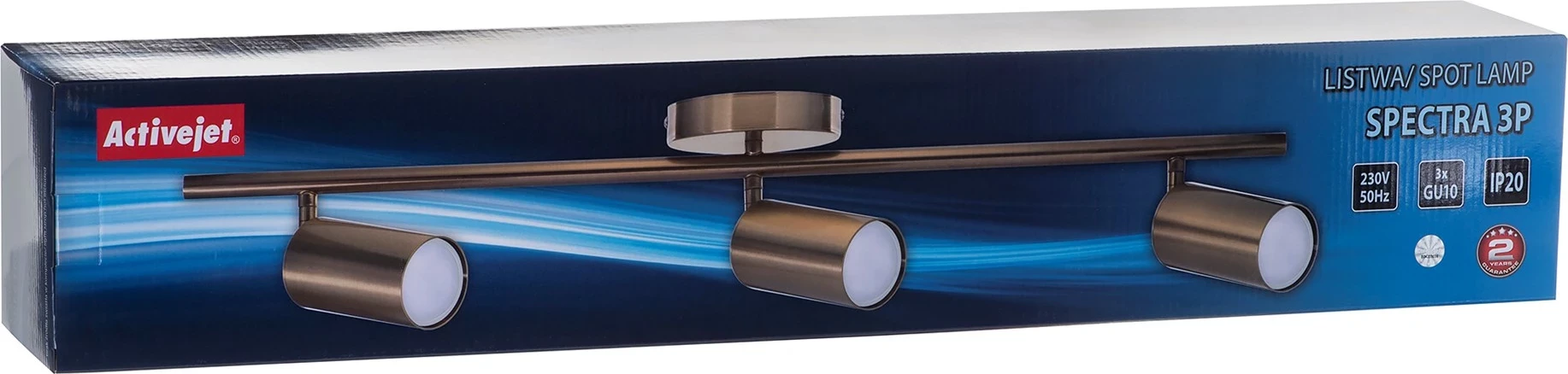 Llambë e trefishtë tavani Activejet, ari