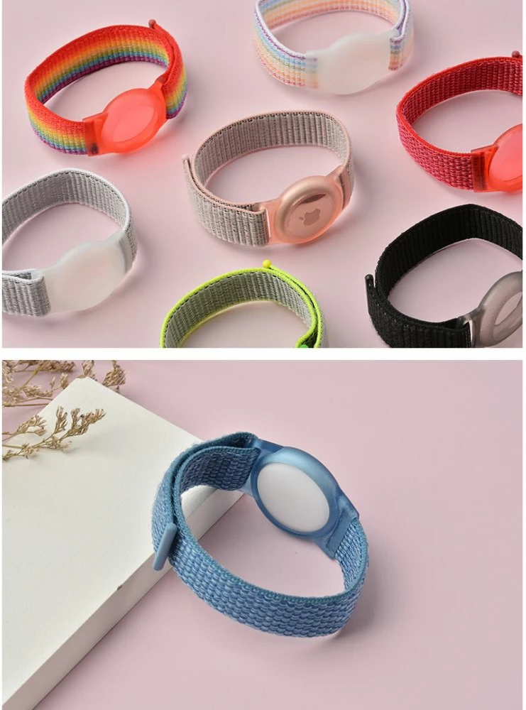 Rrip najloni Tech-Protect për fëmijë për Apple AirTag, Rozë