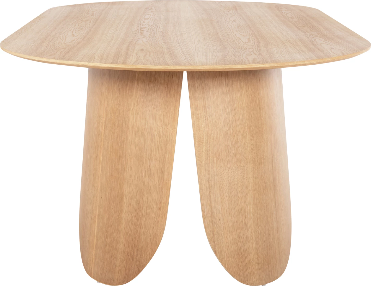 Tavolinë ngrënieje ovale DENTY FH9611.01 MDF me furnir lisi - lis natyral 240x120x75Hcm