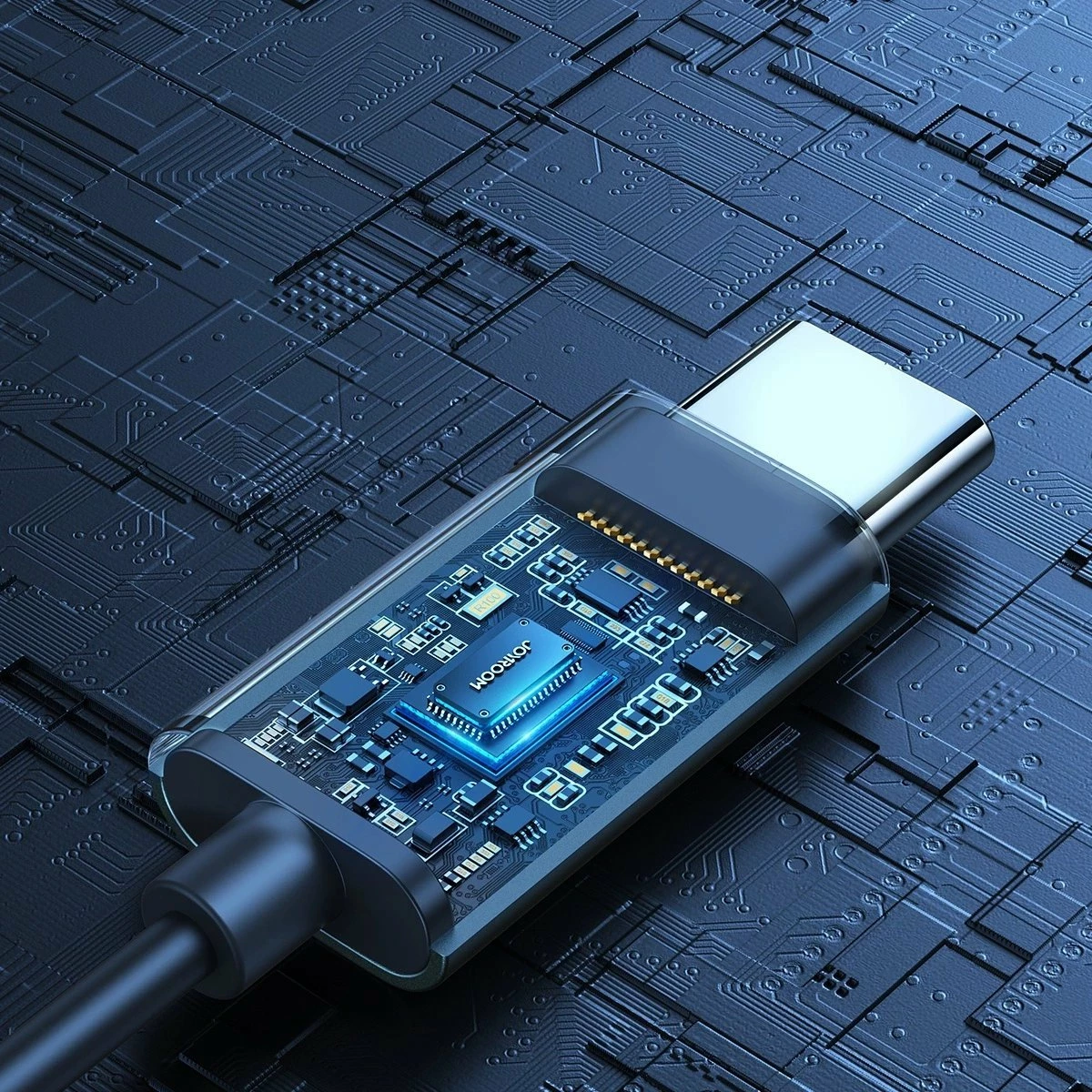 Kufje Joyroom JR-EC06 USB-C me mikrofon, 1.2 m, gri (JYR908)
