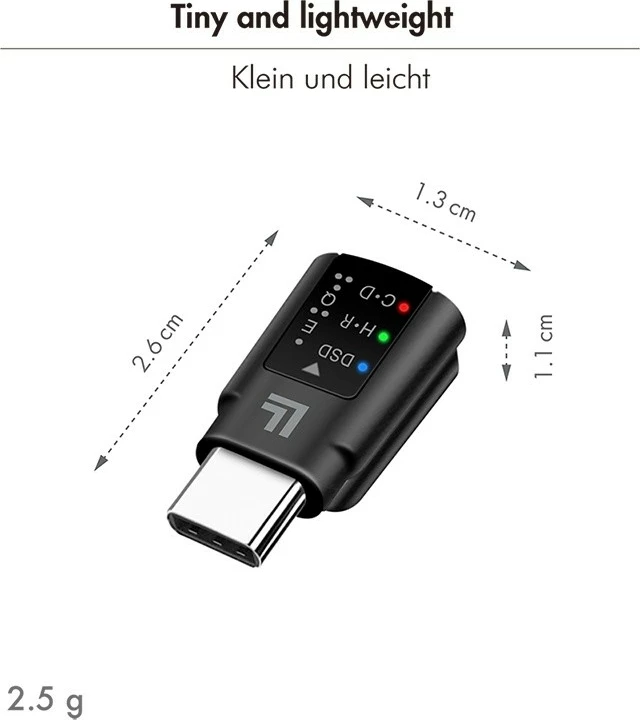 Adapter audio LogiLink KKLLIZ000UA0424, USB-C në 3.5mm, me DAC dhe EQ, Zi