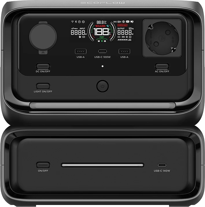 Stacion portativ energjie EcoFlow River 3 Max, 572 Wh, LiFePO4, i zi